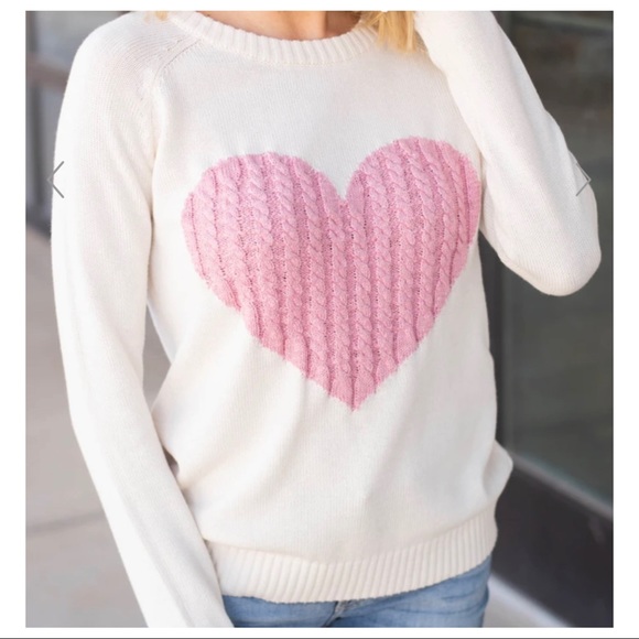 Best Selling Beautiful Heart pull over sweater - Picture 3 of 3
